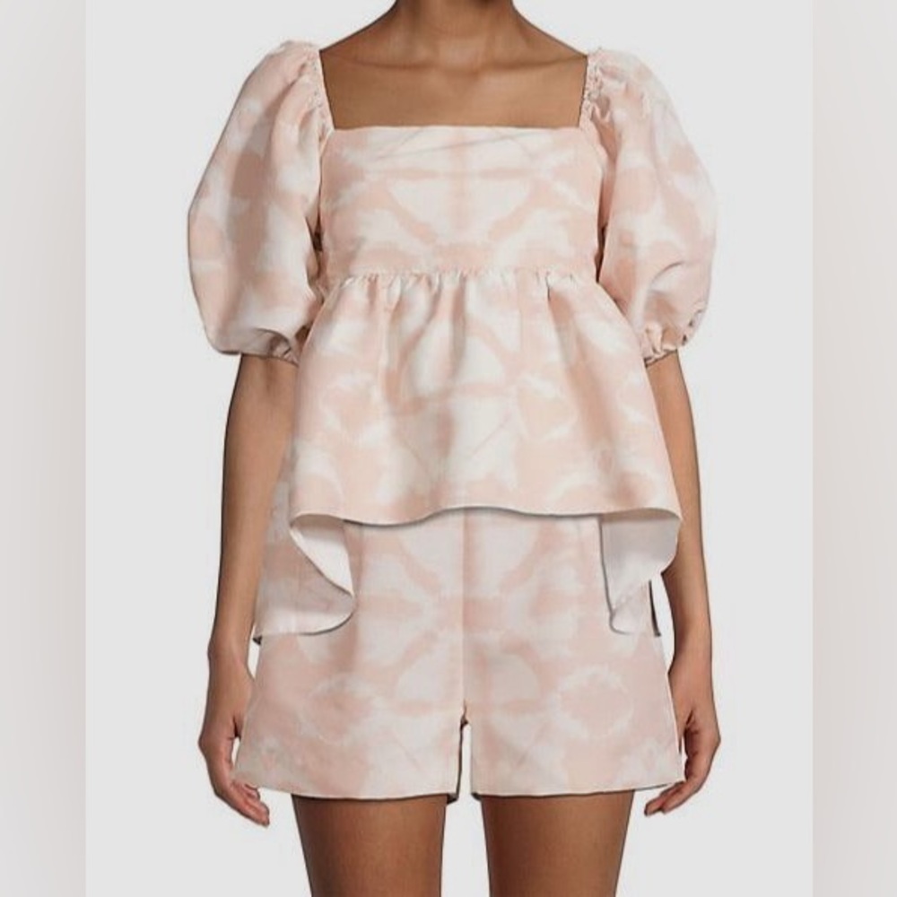 Sachin & Babi‎ Shell Pink Shibori Lindsay Top